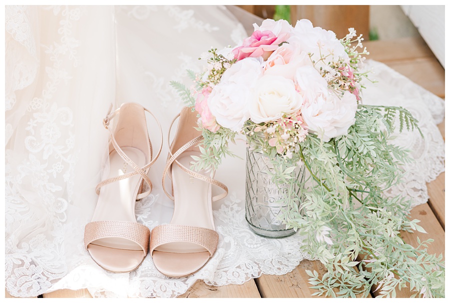 Aiden Laurette Photography | Wedding Details | Shoes and Flowers