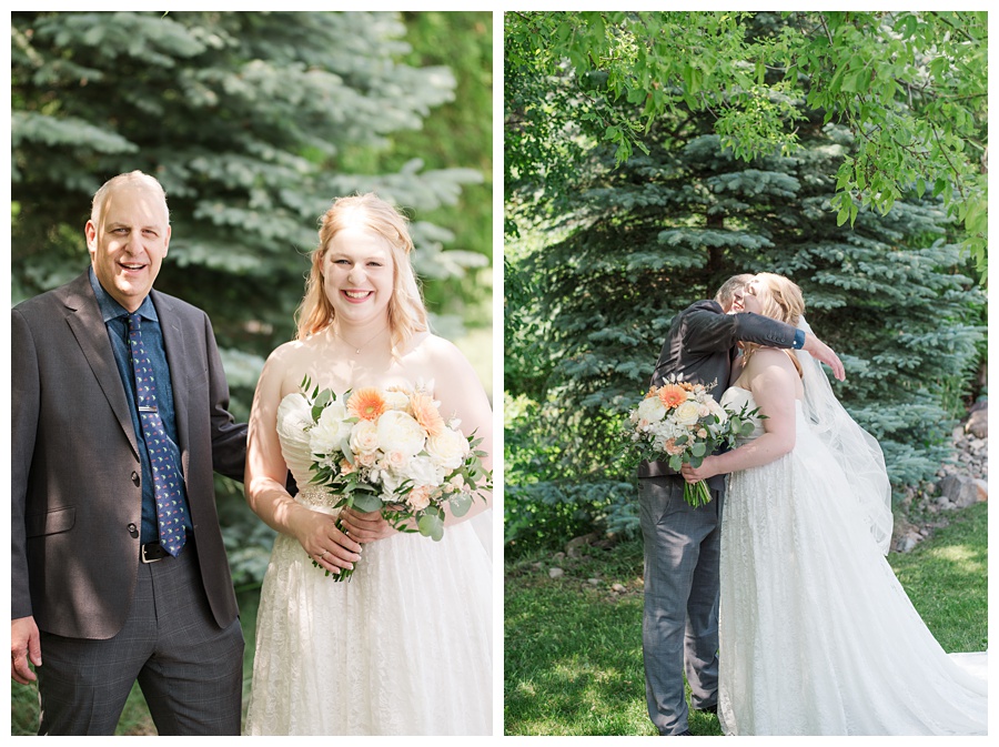 Aiden Laurette Photography | Ontario Wedding Photography | Bride getting ready with Dad