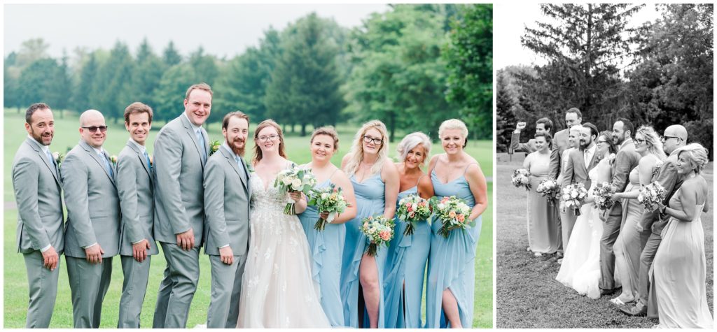Aiden Laurette Photography | Ontario Wedding Photographer | St Mary's Gold Course Wedding | Wedding Party Portraits