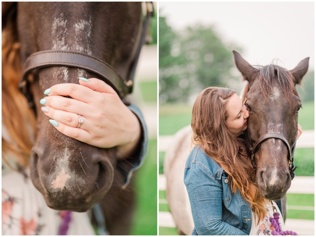 Aiden Laurette Photography | Ontario Wedding Photographer | Engagement photos | Couples Photography with horses