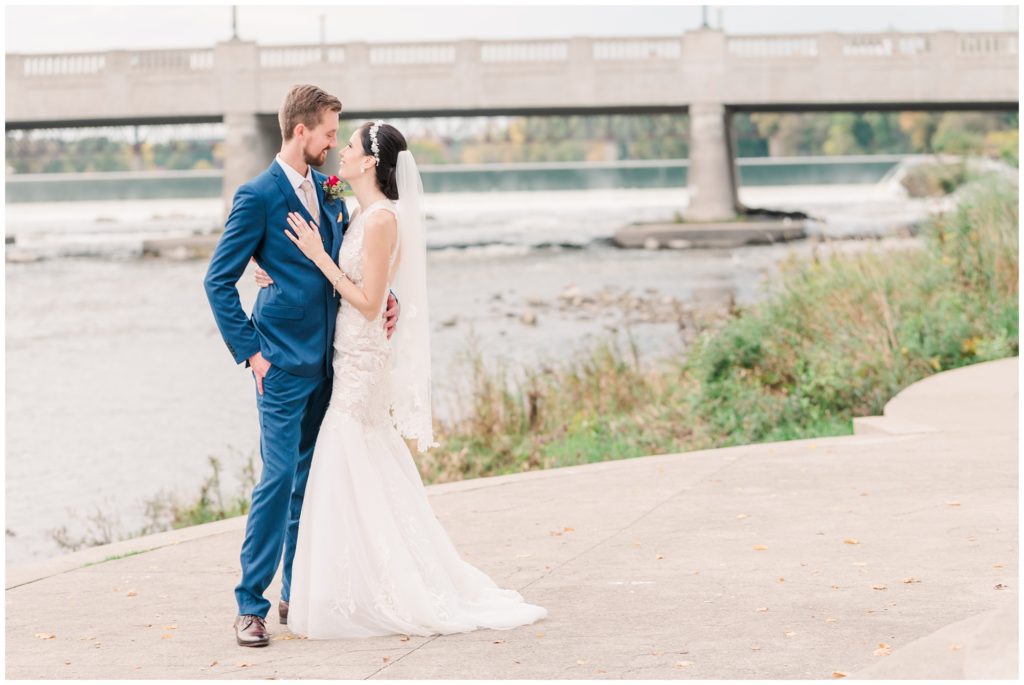 Aiden Laurette Photography | Ontario Wedding Photographer | Couple Photo by the River