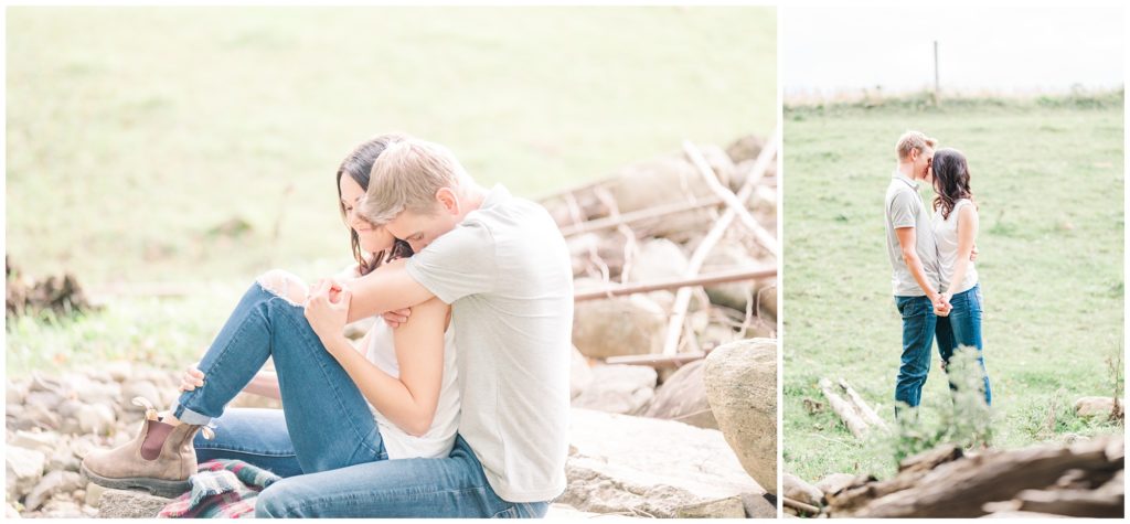 Aiden Laurette Photography | Ontario wedding photographer |  Farm engagement session |  A Couple's engagement portraits 