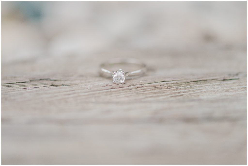 Aiden Laurette Photography | Ontario wedding photographer |  Farm engagement session |  A shot of an engagement ring