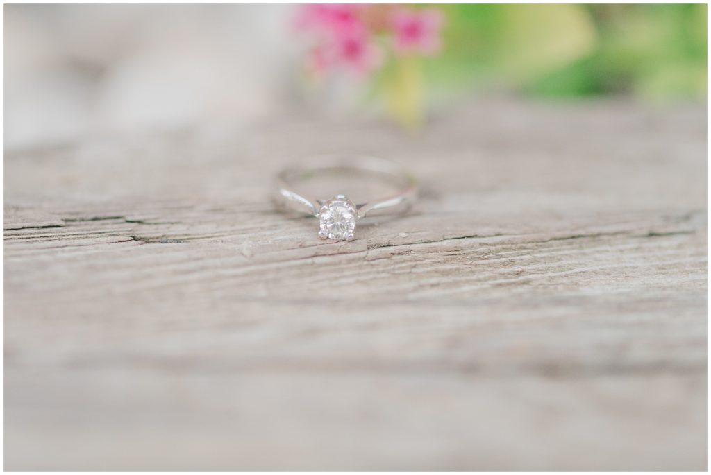 Aiden Laurette Photography | Ontario wedding photographer |  Farm engagement session |  An engagement ring shot