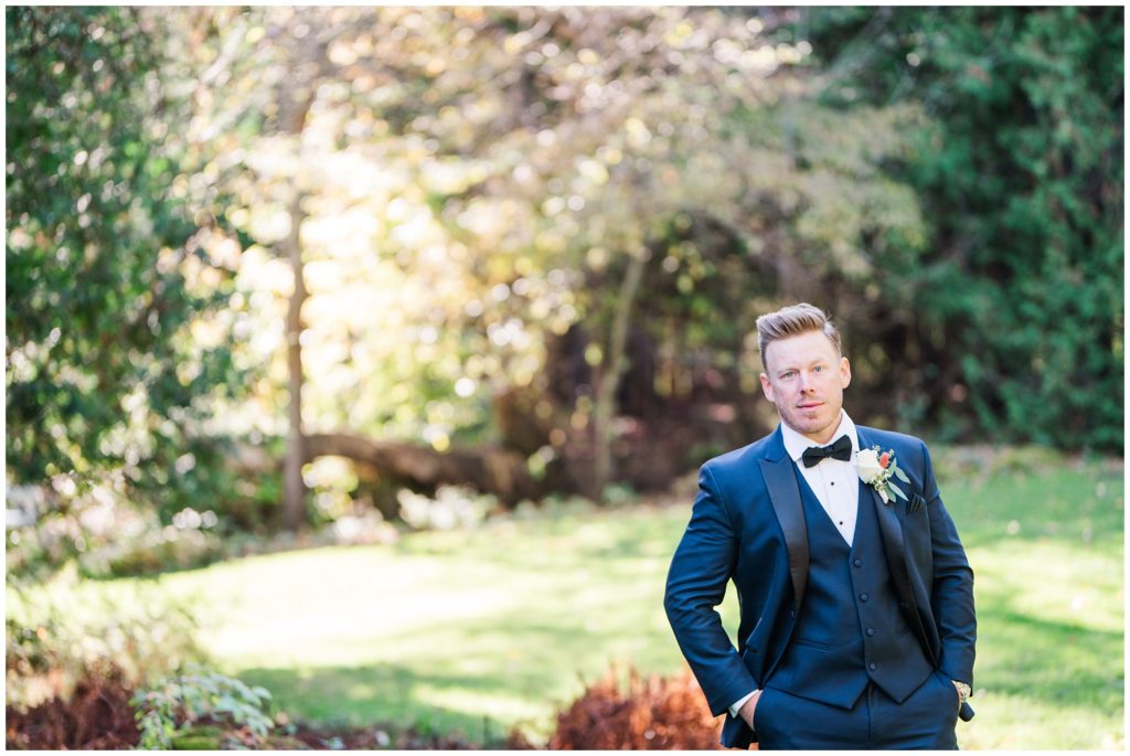 Aiden Laurette Photography | Ontario Wedding Photography | Millcroft Inn Wedding | Groom Getting Ready 