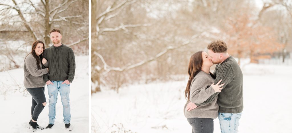 Winter Engagement Session | Aiden Laurette Photography | Ontario Wedding Photographer | Couple's Portraits