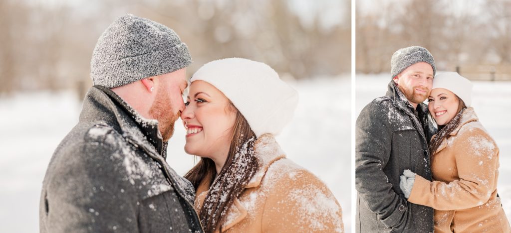 Winter Engagement Session | Aiden Laurette Photography | Ontario Wedding Photographer | Couple Portraits