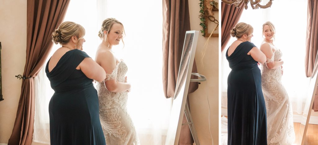 Revival House Wedding | Ontario Wedding Photography | Aiden Laurette Photography | Bride getting ready