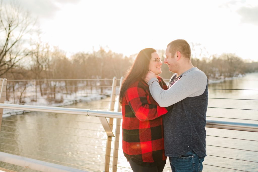 Aiden Laurette Photography | Ontario Engagement Photos | Couple on a bridge
