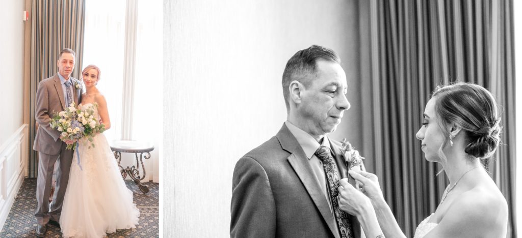Ontario wedding photographer | The London Club Wedding | Father daughter first look