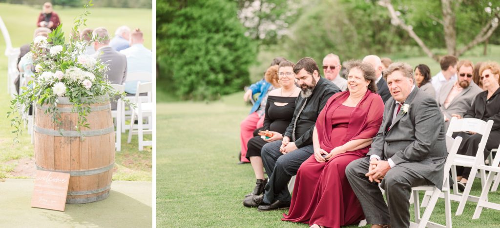 aiden laurette photography | wedding guests sitting in wait