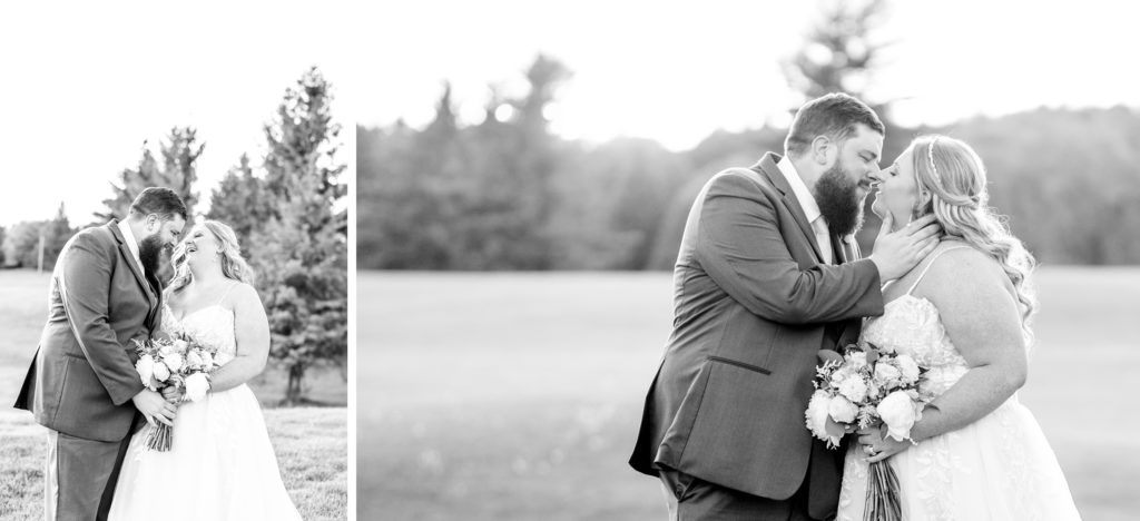 aiden laurette photography | bride and groom looking at eachother smiling