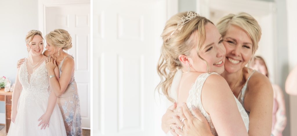 Aiden Laurette Photography | bride poses with mother of the bride