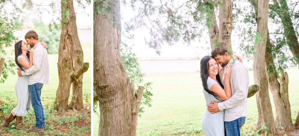Aiden Laurette Photography | man and woman embrace under tree