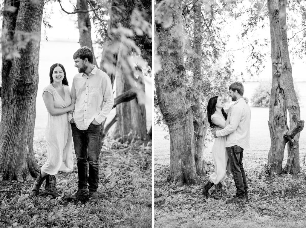 Aiden Laurette Photography | man and woman embrace under tree