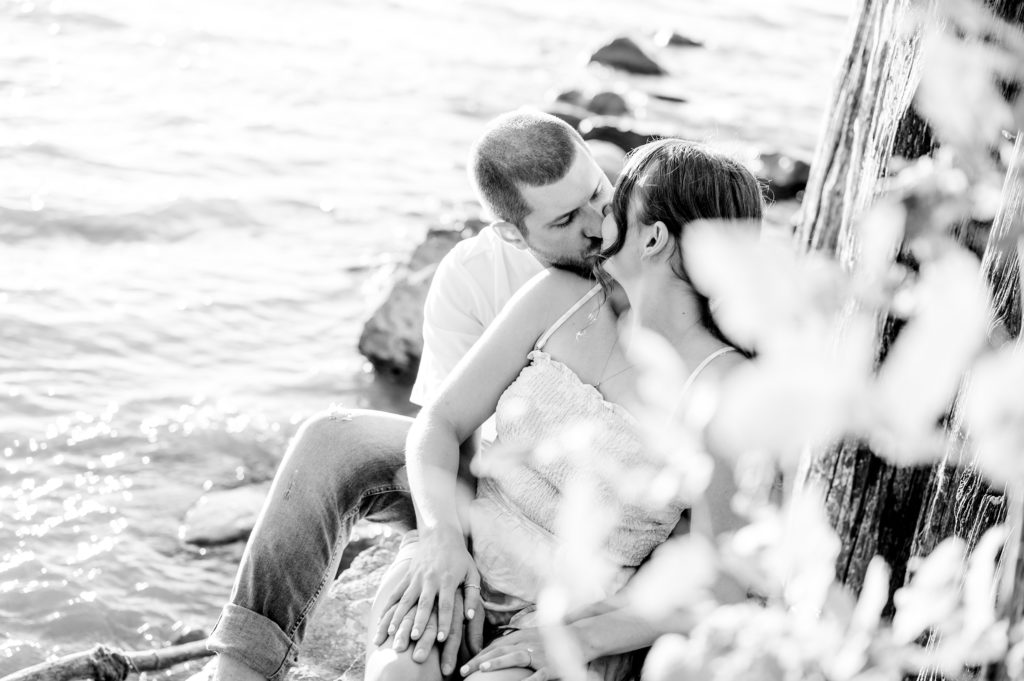 Aiden Laurette Photography | man and woman pose on beach