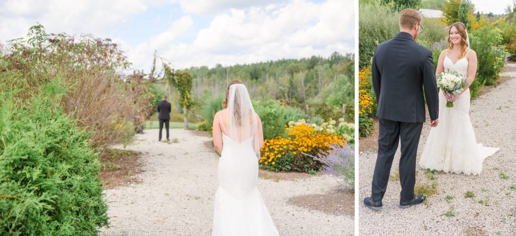 Aiden Laurette Photography | bride and groom first look hanover