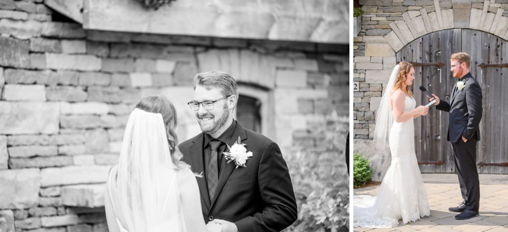Aiden Laurette Photography | bride and groom exchange vows