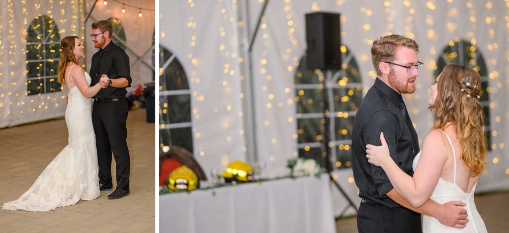 Aiden Laurette Photography | firefighter wedding reception in hanover