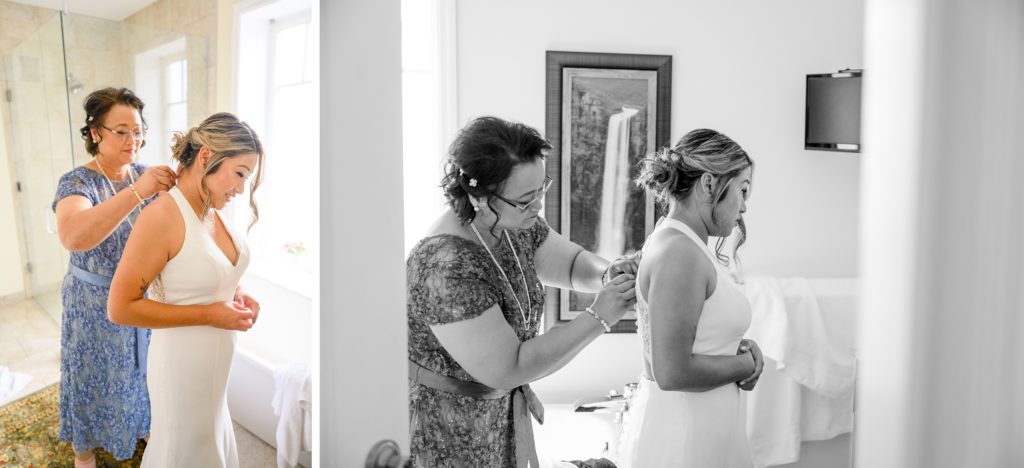 Aiden Laurette Photography | bride getting ready at Kincardine wedding