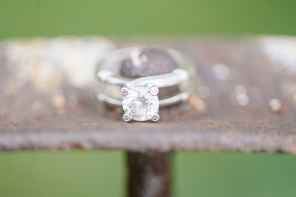 Aiden Laurette Photography | close up photo of diamond engagement ring
