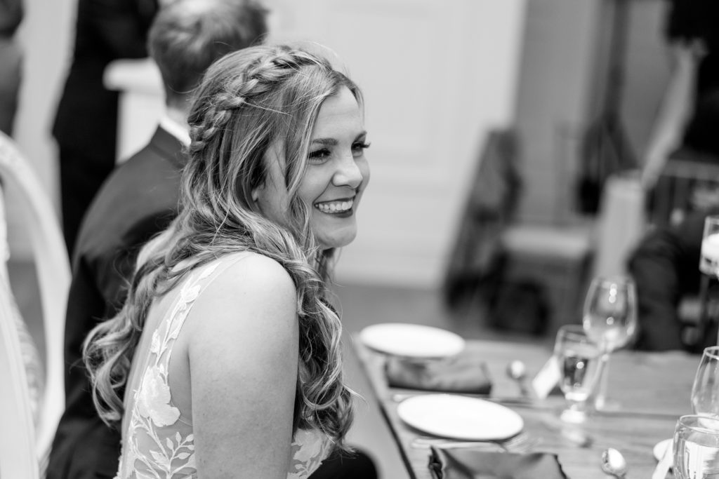 Aiden Laurette Photography | bride at wedding reception
