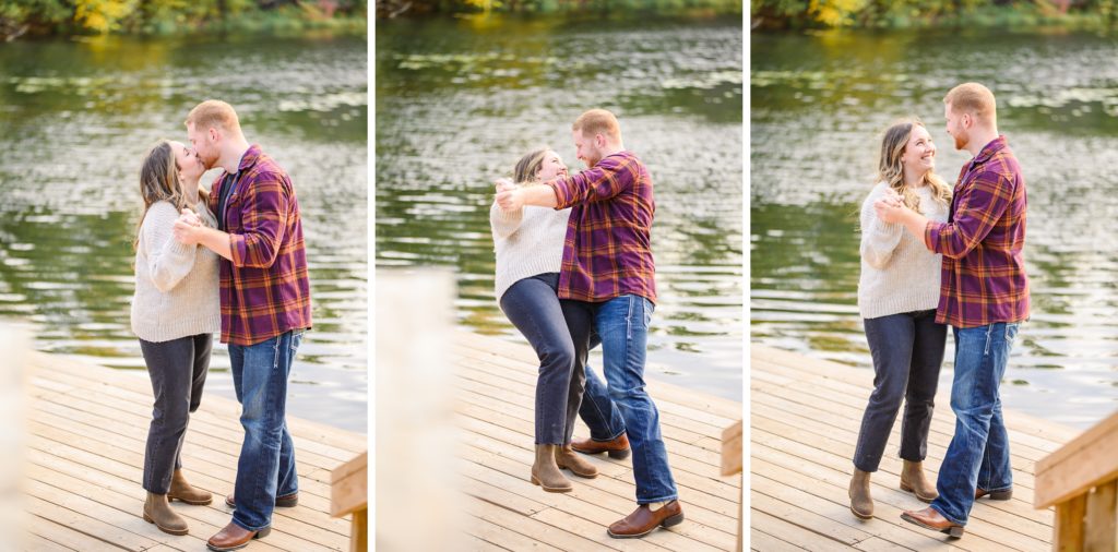 Aiden Laurette Photography | man and woman walk on dock