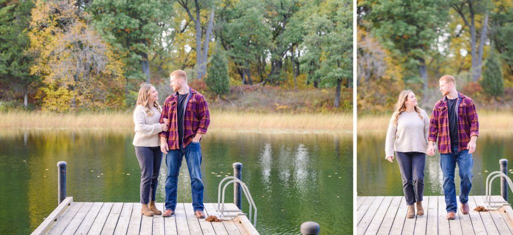 Aiden Laurette Photography | man and woman pose on dock