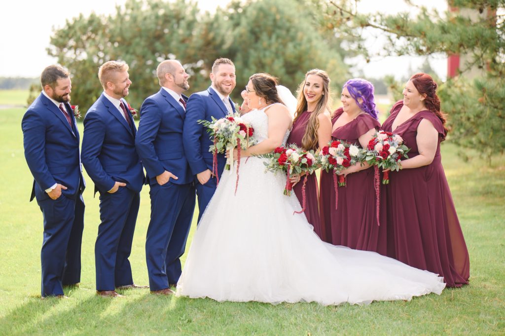 Aiden Laurette Photography | wedding party poses rose chapel london ontario