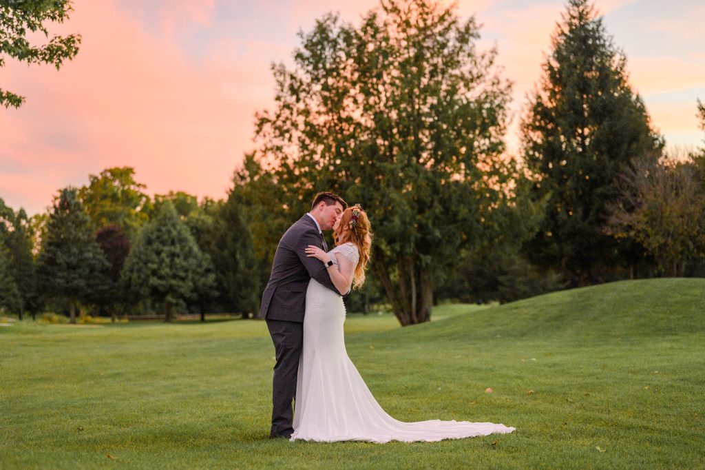 Aiden Laurette Photography | bride and groom pose at st mary's golf and country club