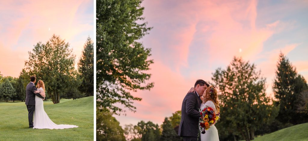 Aiden Laurette Photography | bride and groom pose at st mary's golf and country club