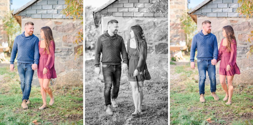 Aiden Laurette Photography | couple walk on farm in stratford