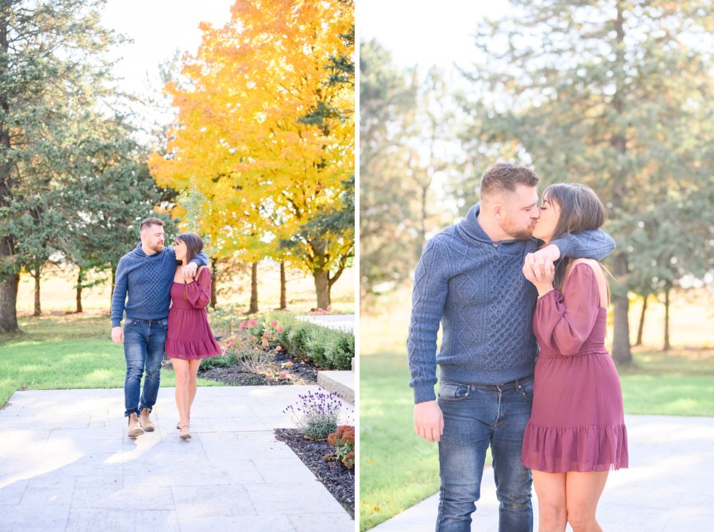 Aiden Laurette Photography | couple pose on farm in stratford