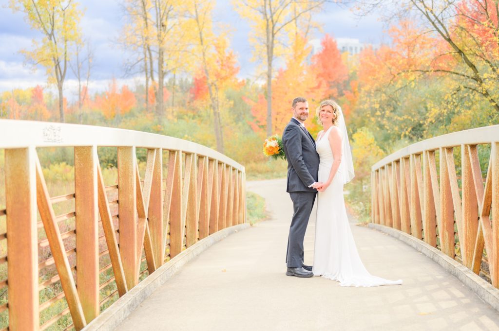Aiden Laurette Photography | Bride and groom pose for wedding photos in London Ontario