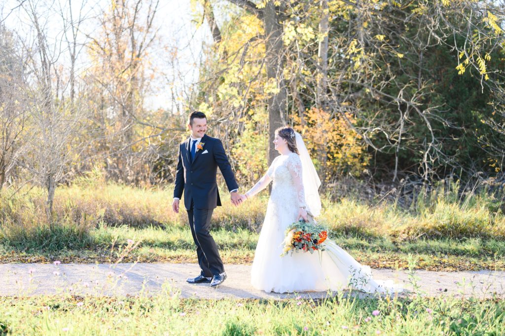 Aiden Laurette Photography | Bride and groom on wedding day in Stratford Ontario