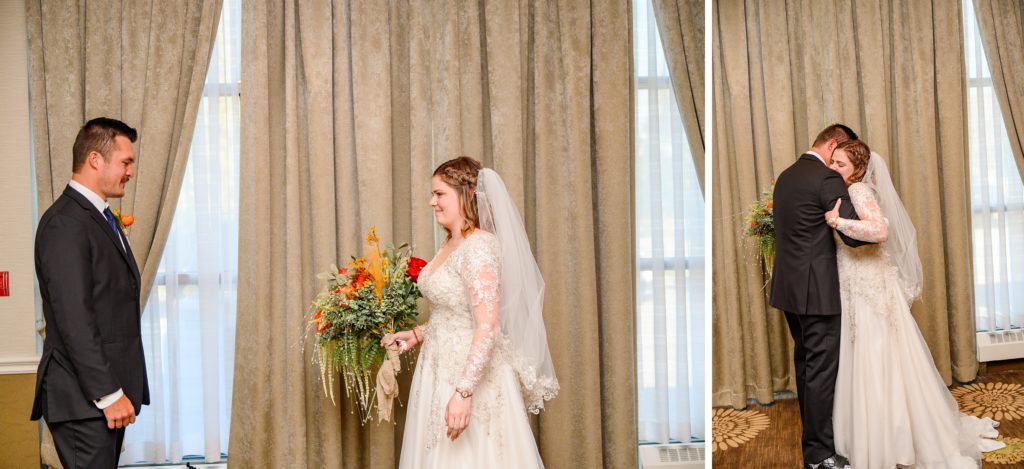 Aiden Laurette Photography | bride and groom's first look