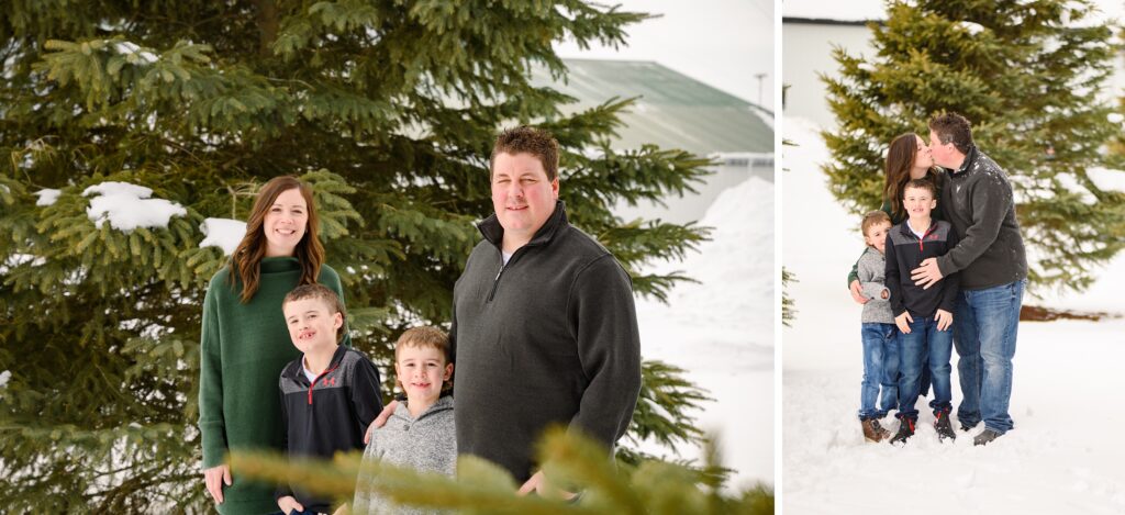 Aiden Laurette Photography | Ontario Portrait Photographer | Winter family photos on a beef farm 