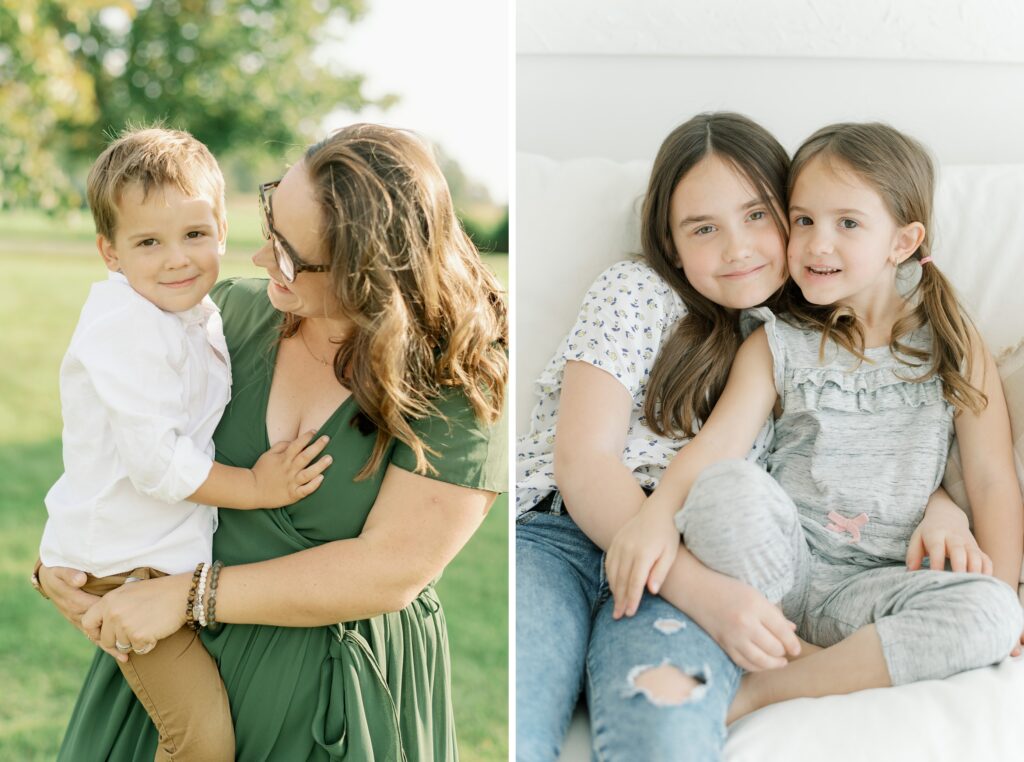 Aiden Laurette Photography | A mother poses with her children