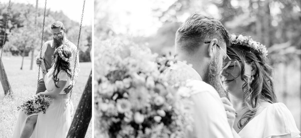 Aiden Laurette Photography | first look at farm wedding