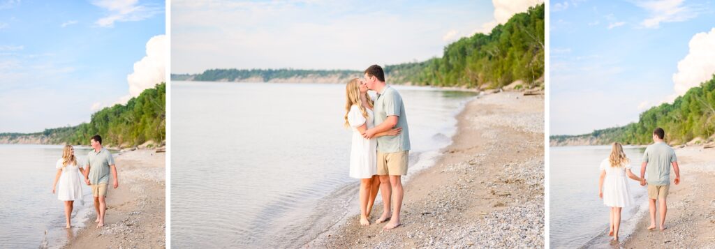 Aiden Laurette Photography | couple poses near water