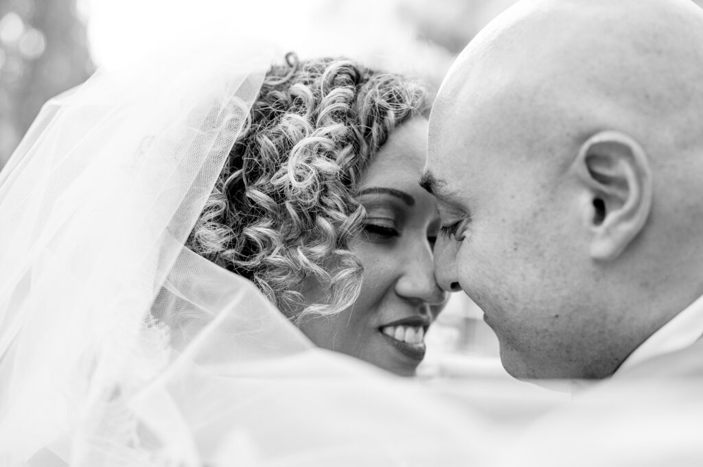 Aiden Laurette photography | bride and groom pose together