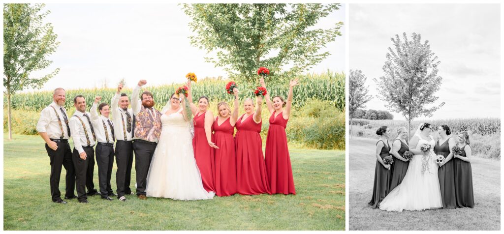 Maple Lane Haven WeddingDay | Ontario Wedding Photographer | Wedding Party portraits