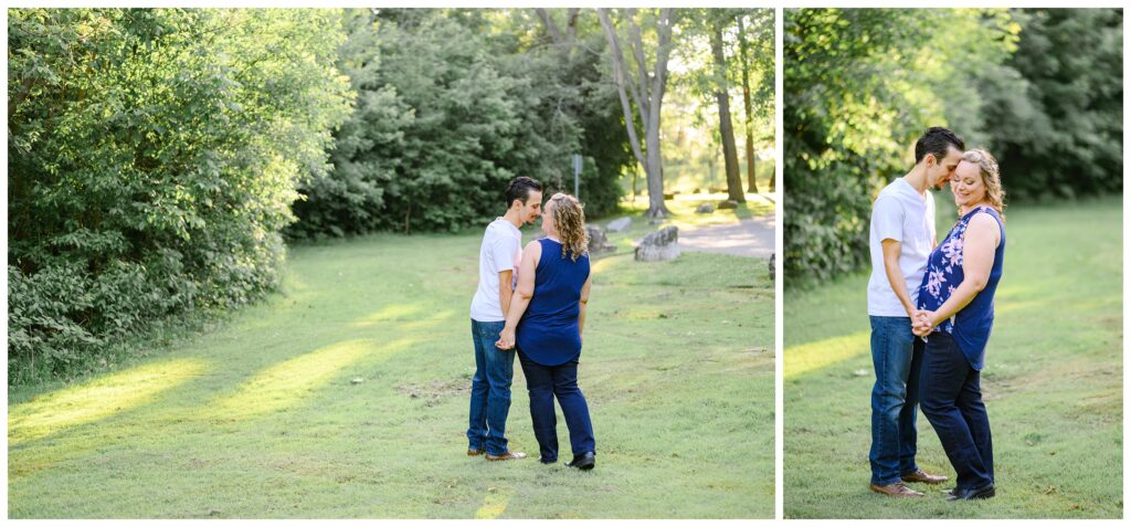 Aiden Laurette Photography | couple photographed in front of greenery