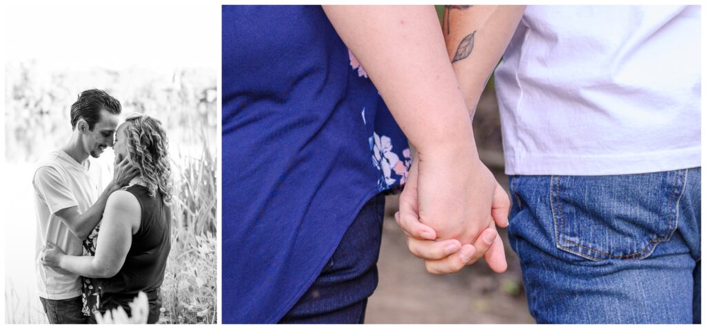 Aiden Laurette Photography | couple photographed in front of greenery