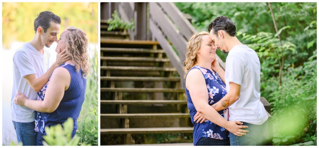 Aiden Laurette Photography | couple photographed in front of greenery