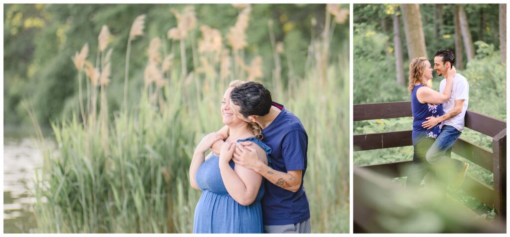 Aiden Laurette Photography | couple photographed in front of greenery