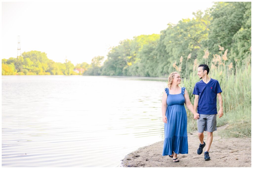 Aiden Laurette Photography | couple photographed in front of water