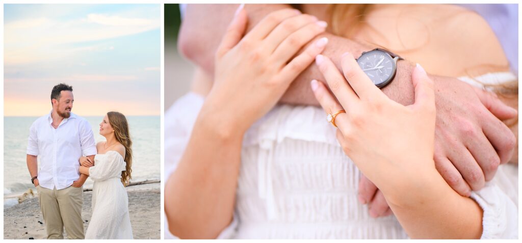 Aiden Laurette Photography | A dreamy engagement session at goderich beach