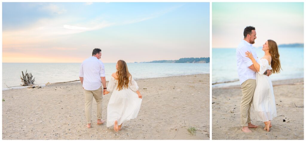 Aiden Laurette Photography | A dreamy engagement session at goderich beach