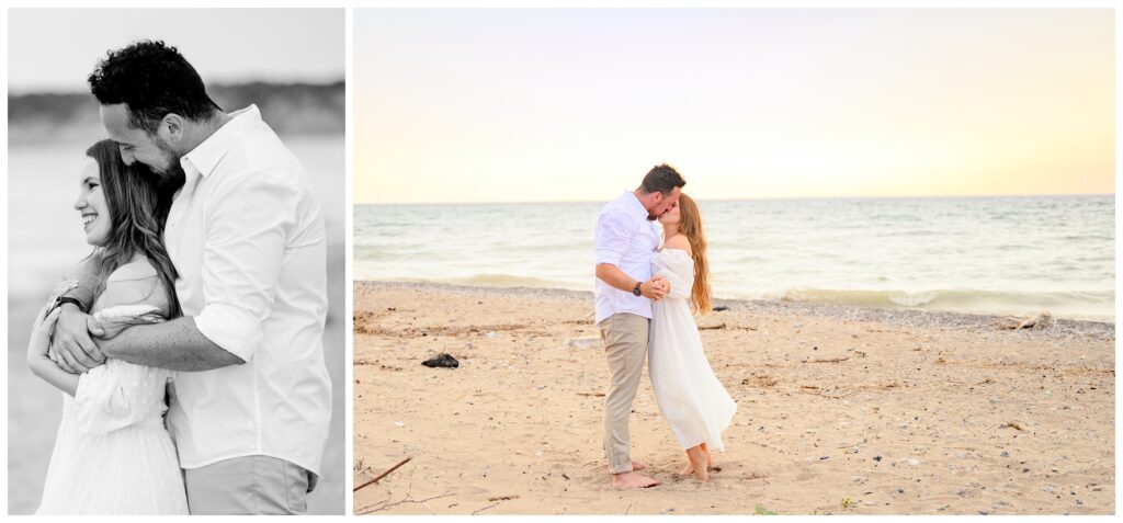 Aiden Laurette Photography | A dreamy engagement session at goderich beach